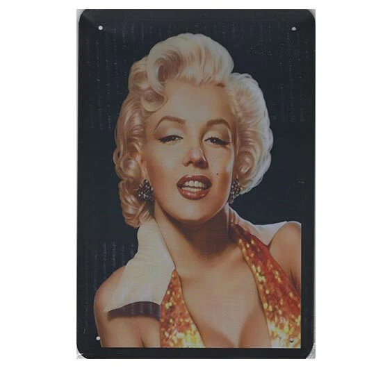 Garage Retro Metal Tin Sign Plaque Club Café Wall Décor Art Color Marilyn Monroe