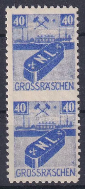 Lokalausgabe Großräschen Mi.Nr. 46 UMw Mitte ungezähnt * 1946 (Mi. 400,-€)