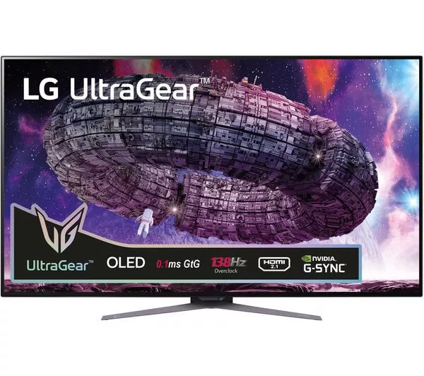 Lg Ultragear 48Gq900-B 4K Ultra Hd Oled Gaming Monitor 2160P 0.1 Ms Displayport