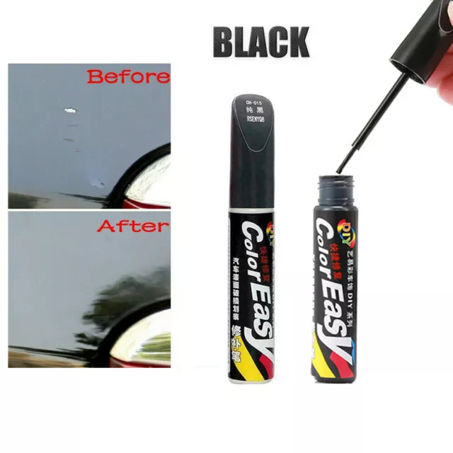BLACK DIY Auto Paint Repair Pen Brush Car Clear Scratch Remover Touch Up Pens