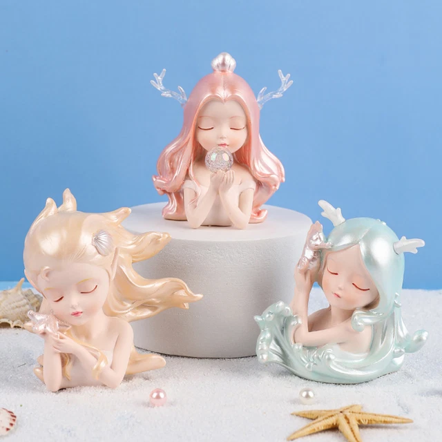 Mermaid Statue Creative Vivid Multi-purpose Mermaid Figurine Resin