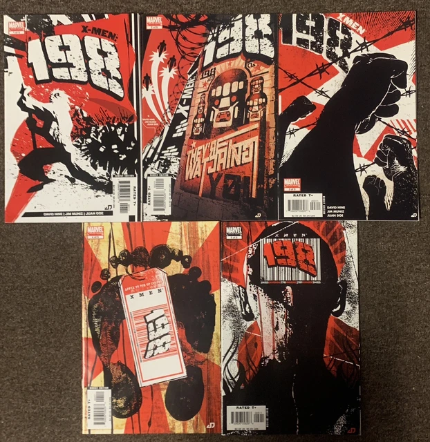 X-Men: 198 #1,2,3,4,5 Marvel Series Complete Set 2006