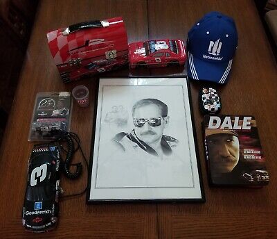 Dale Earnhardt Sr & Jr  NASCAR Memorabilia Lot - Ltd. Edition Diecast, DVD, MORE