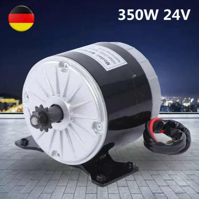 350W 24V Permanentmagnet Gleichstrommotor Elektromotor DC-Motor DIY Generator DE