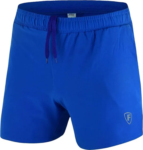 Mens Football Shorts Jogging Running Gym Sports Breathable Fitness Size S - 3XL