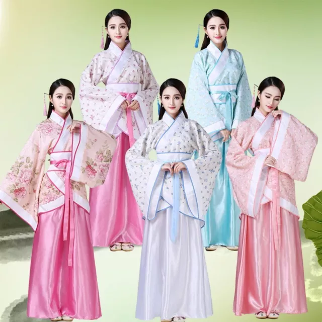 Flower Embroidery Chinese Ancient Dress Traditional Chinese Costume  Outdoor