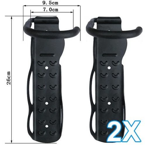 2x Bike Rack Hook Storage Wall Mount Hanger Hanging Stand Bicycle Holder Storage