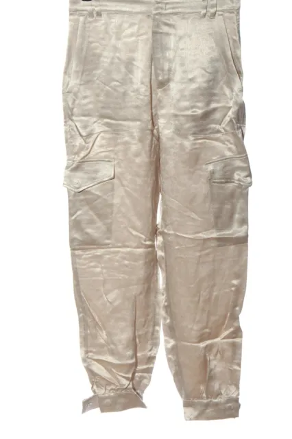 Pantaloni di tessuto ZARA donna taglia DE 34 color oro look casual
