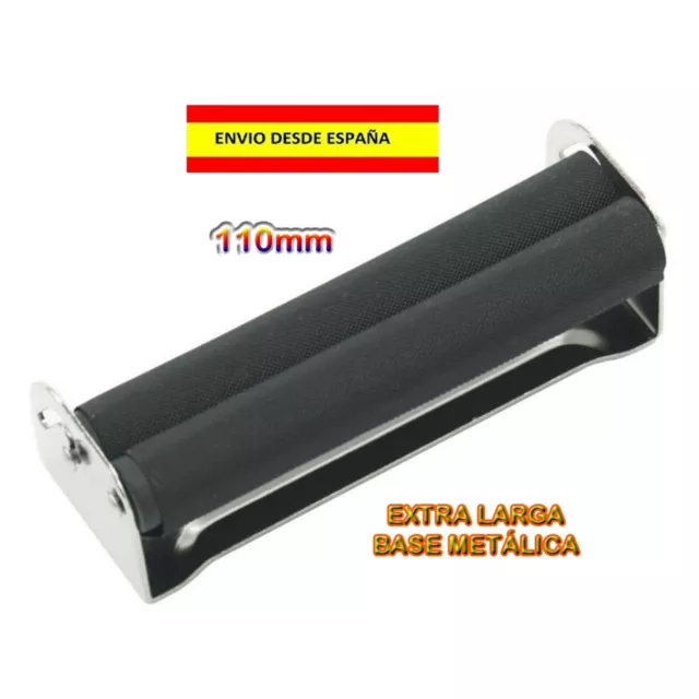 MAQUINA DE LIAR CIGARRILLOS ROLLING METAL 110mm RASTA TABACO FUMAR ENROLAR PAPEL