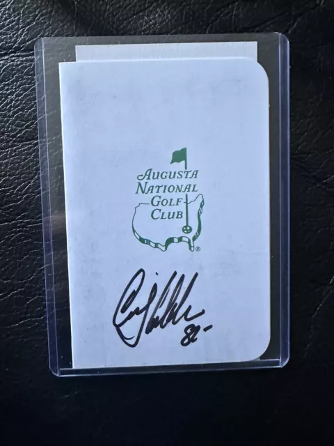 Craig Stadler Signed JSA Autographed Masters Augusta National Scorecard PGA