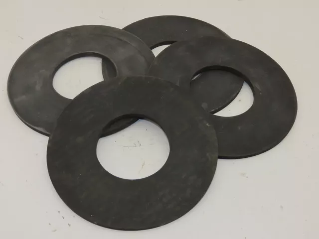 Neoprene Disk for Die Guide Post 7" O.D. 3" I.D. 1/4" Thick lot of 4