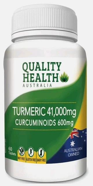 QUALITY HEALTH TURMERIC 41000mg (Curcuminoids 600mg) Tab X 60 ...