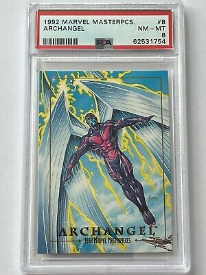 1992 SkyBox Marvel Masterpieces #8 Archangel PSA 8 NM-MT