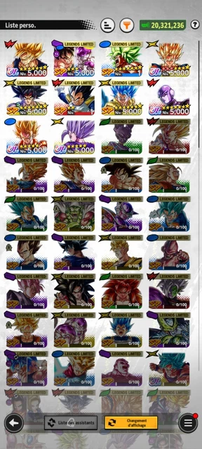 COMPTE DRAGON BALL legends Vegetto LR14 Kid bou 8 et buhane 8 EUR 60,00 - FR