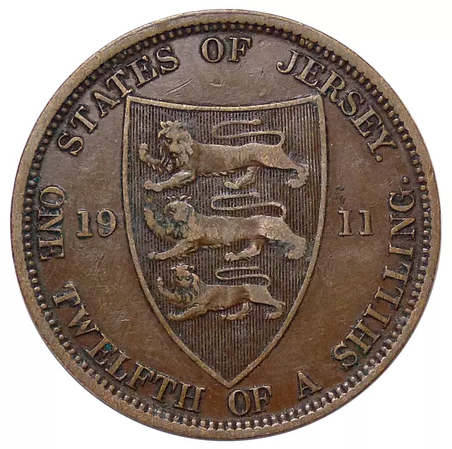 JERSEY 1/12 Shilling 1911