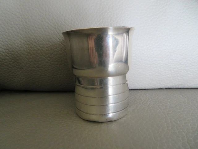 TIMBALE ARGENT Fin XVIIIe Début XIXe Monogrammée OGT Poinçon 1er COQ Collection 113493