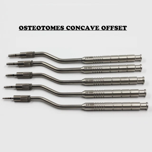 OSTEOTOMES CONCAVE STRAIGHT with DOUBLE STOPPER