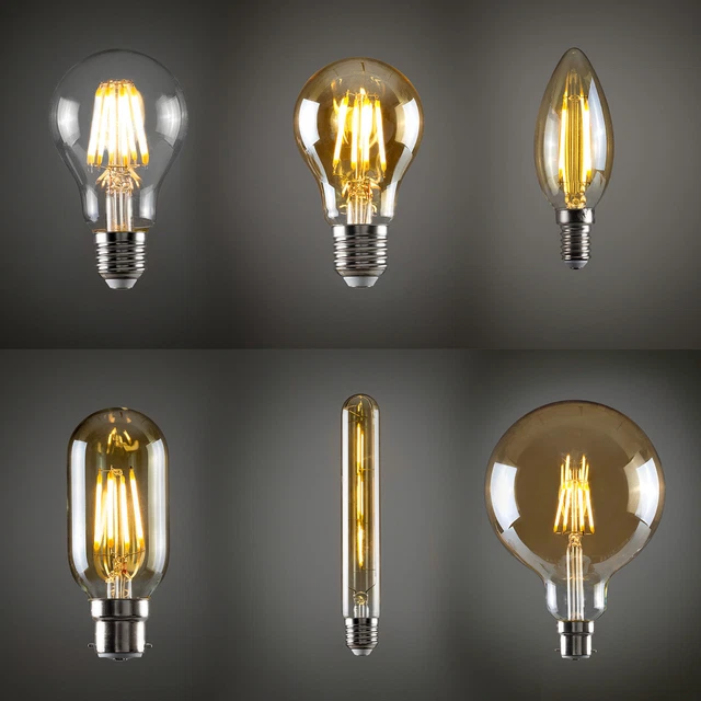 4W/6W Vintage industrial Filament LED E27 Light Bulb Lamp Squirrel Cage Edison