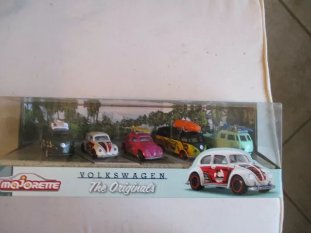 Miniatures Majorette Coffret 5 VOLKSWAGEN THE ORIGINALS   3 inches   1/64