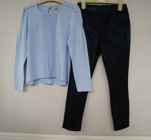 Girls Tops, Leggings, Jeans Bundle Age 9-10 Years New/VGC TU/George Etc 4