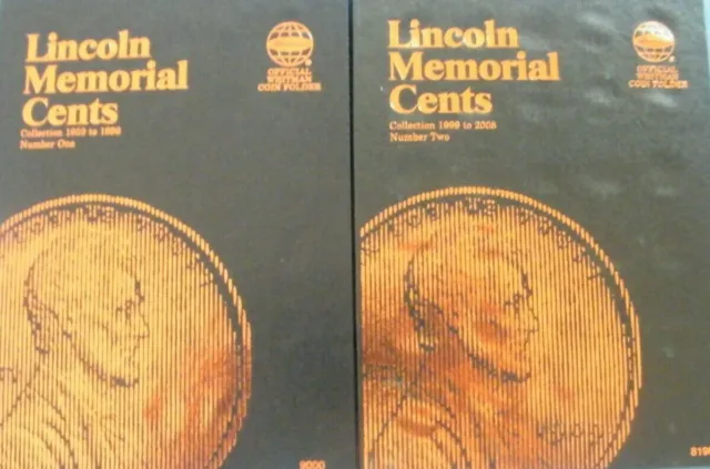 Whitman New Lincoln Cent 1959-1998 +1999 To Date Coin Folders Penny Album Books