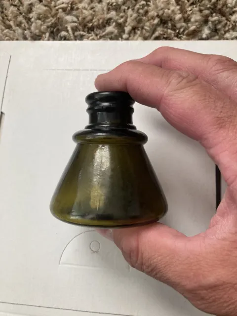 Sanford’s cone Ink Bottle  Olive Green Beauty