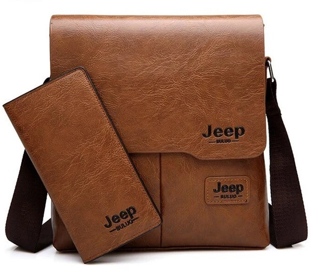 BORSELLO UOMO TRACOLLA Jeep buluo e portafogli porta carte di