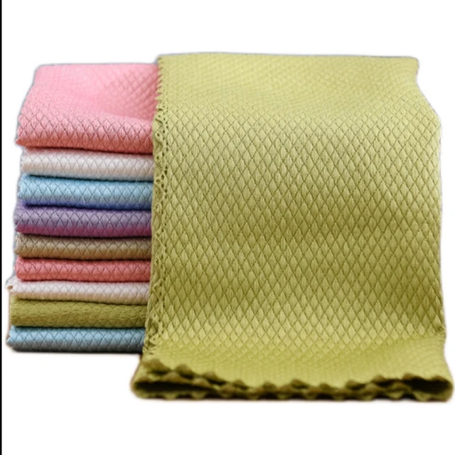 10PCS Reusable Streak-Free Miracle Cleaning Cloths Magic Kitchen Rag NanoScale