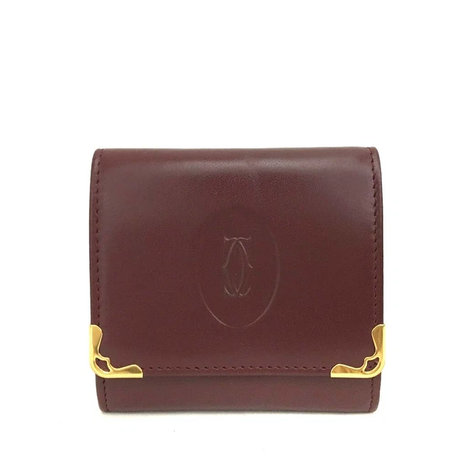 Must De Cartier  Leather Coin purse Wallet /5L0785