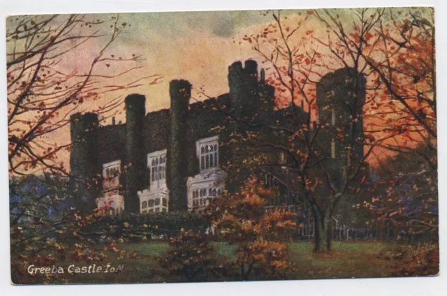 Greeba Castle Isle of Man Vintage Postcard H3