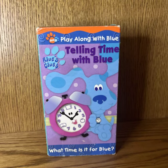 BLUE’S CLUES: TELLING Time With Blue (VHS, 2002) Learn Patience ...