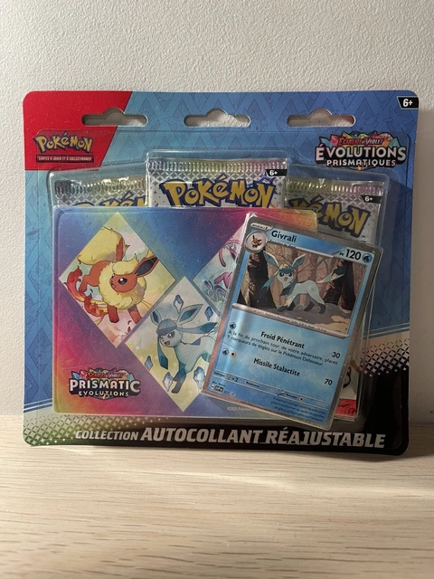 Boosters Pokémon Évolutions Prismatiques - Tripack Avec Carte Phyllali Et Autocollants
