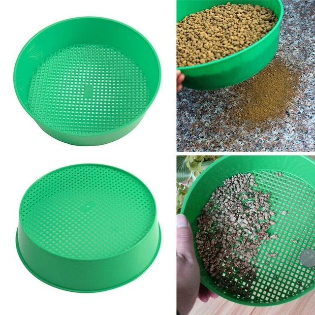 Kunststoff Rund Kompost Mesh des Bodens Garten Sieve Sifter der Rätsel