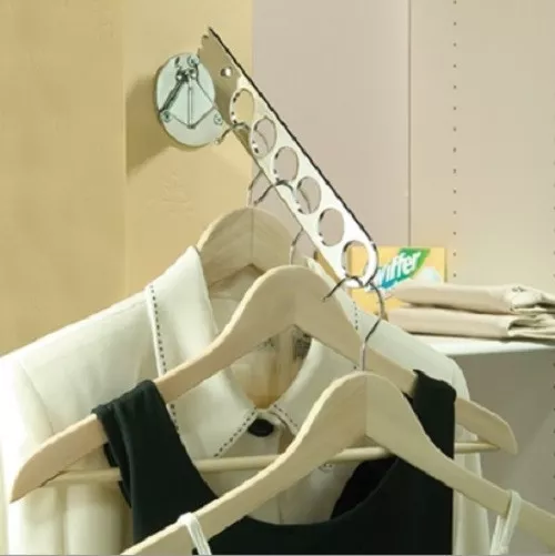 Adjustable Laundry Valet Clothes Hanger Chrome