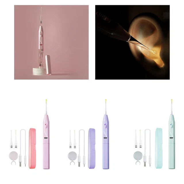 Dissolvant de cérumen pour bébé avec lampe de poche à LED Sélecteur
