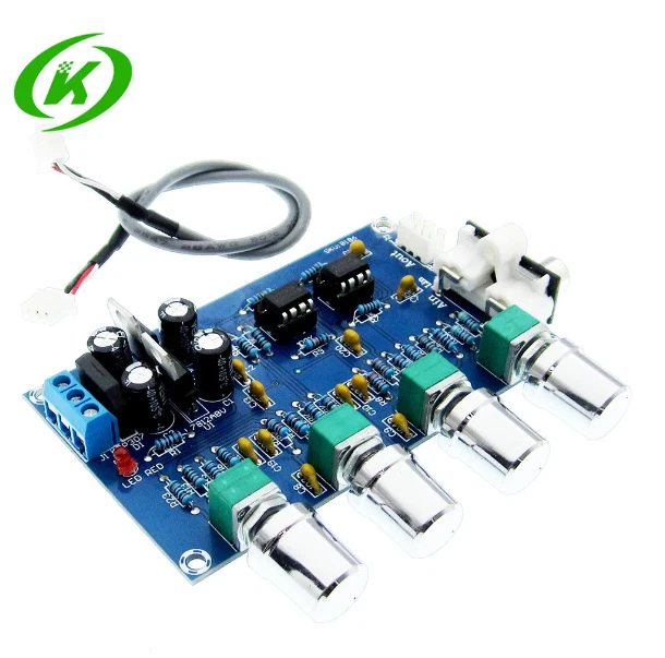 XH-M164 TONE DUAL Channel 4-Way Card Amplifier NE5532 Preamp Setting (T ...