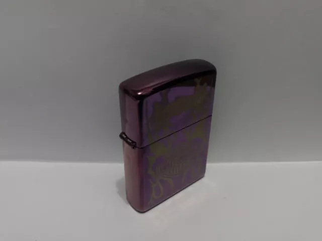 Zippo 2010 Harley Davidson Purple High Polish Case No Insert No Box Read