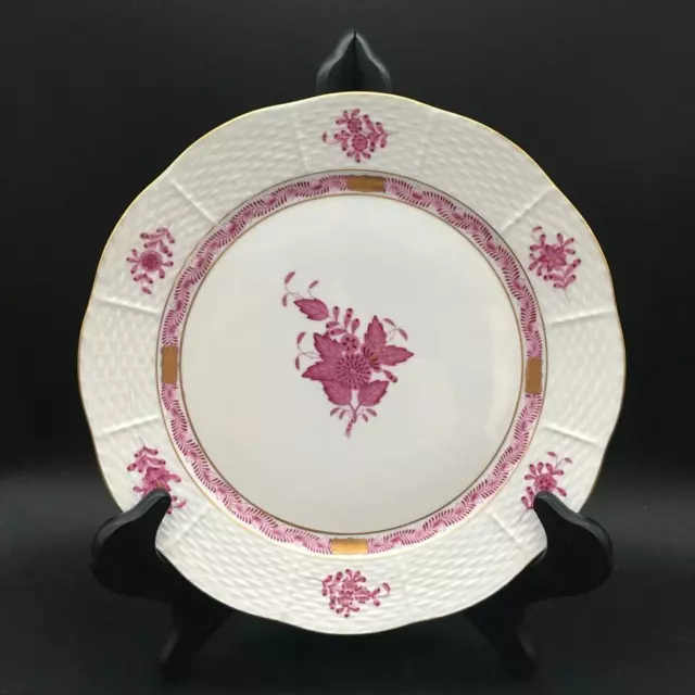 Herend 524 Chinese Bouquet Raspberry 1 Piece Lot: One Dinner Plate Ch7123