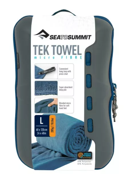 Sea To Summit Tek Towel Light Weight Compact Micro Fiber Travel Towel