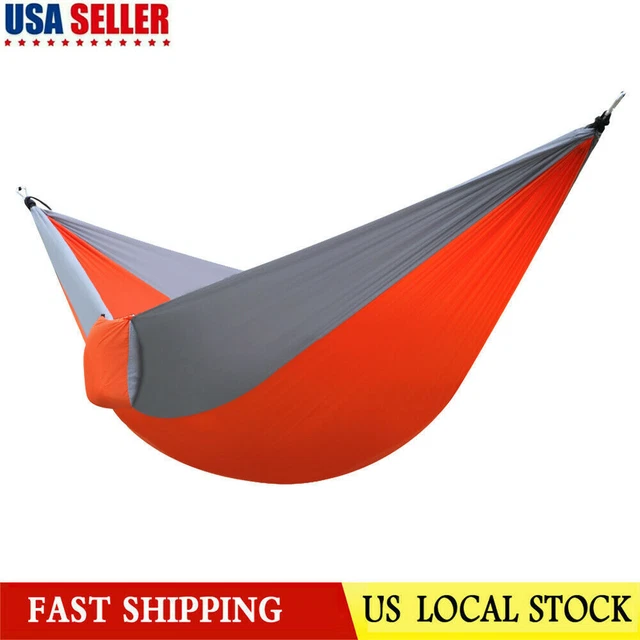 250lb Portable Outdoor Camping Hammock Hanging Swing Garden Patio Sleeping Bed