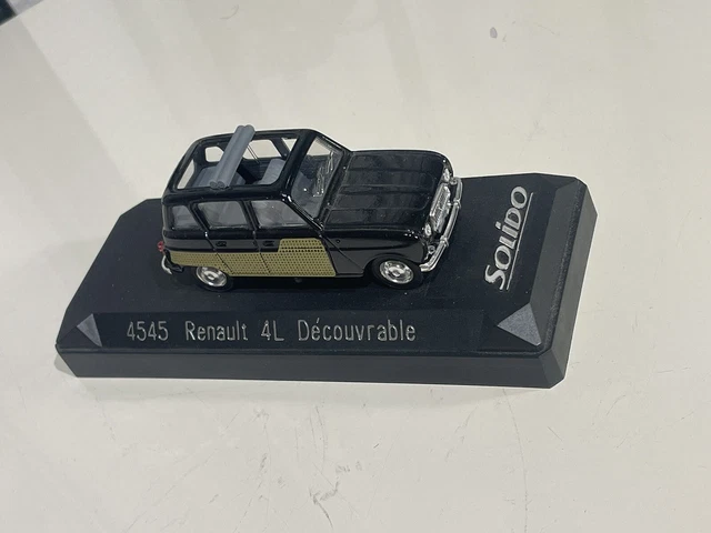 Camionnette Renault 4 Rouge Miniature Solido - Échelle 1/43, Made In France, Comme Neuve Dans Sa Boîte