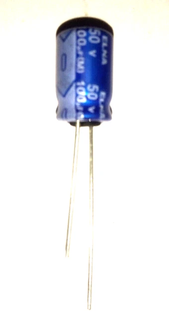 Lotto 3 Condensatori ELNA RE3 100µF 100V - Aluminium Electrolytic - Nuovi