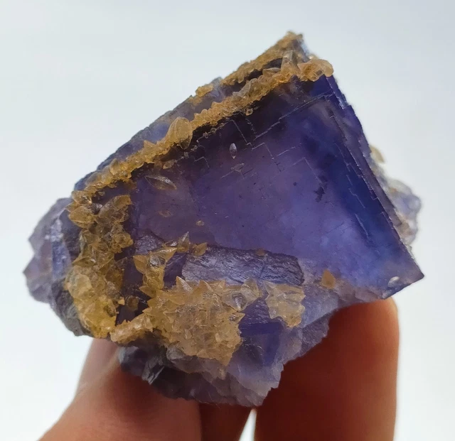 55 Gram Extremely Rare Attractive Color Fluorite With Calcite Specimen @Pak