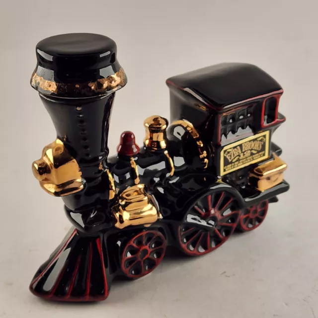 Ezra Brooks Wild West Train Locomotive Empty Decanter 12 Yr Old Whiskey Vintage