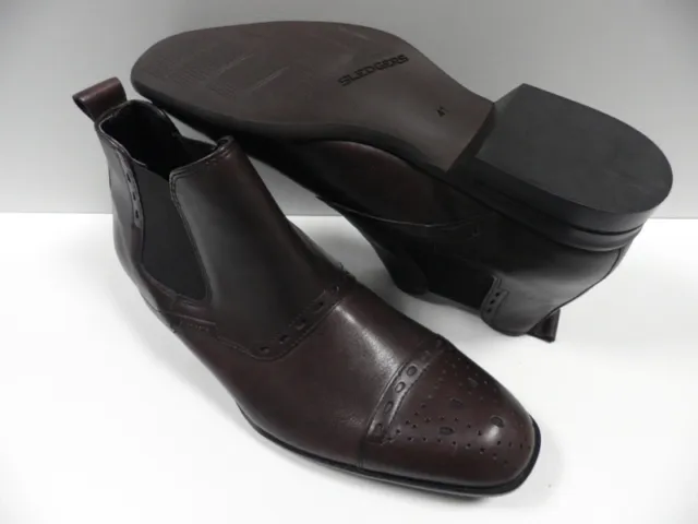 Chaussures SLEDGERS adonis marron HOMME taille 40 cuir ville montante NEUF