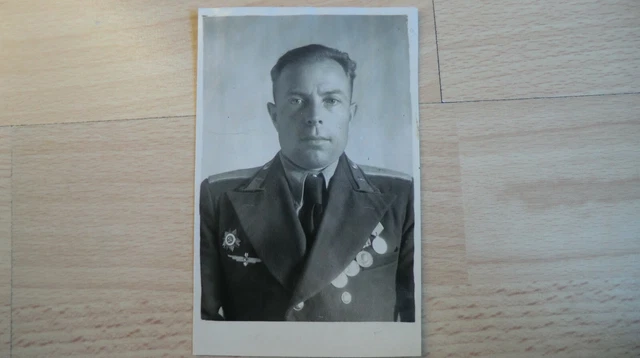 Foto Portrait Russische Offizier 100% Original UDSSR Nr-14