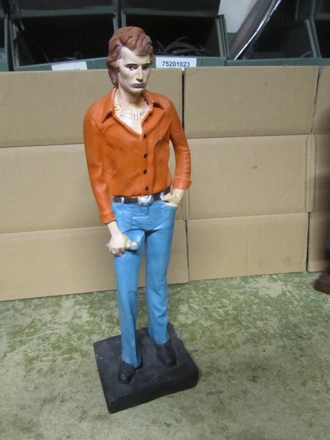 Lot De 2 Figurines Johnny Hallyday – Résine, Neuves Sous Emballage