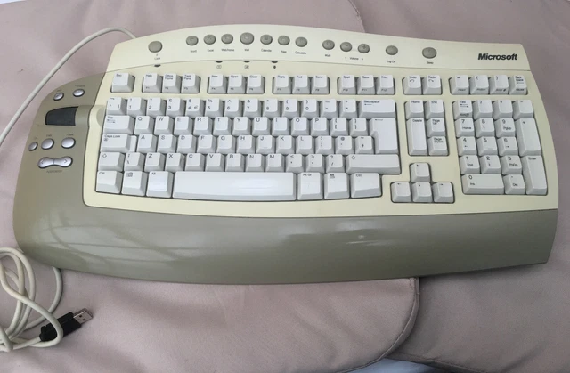 MICROSOFT RT9450 USB UK Ergonomic Keyboard with Shortcut Buttons and ...