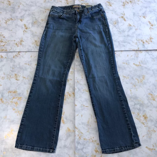 Nine West Jeans Womens 10 Blue Denim Stretch Bootcut Vintage America (28x27.5)