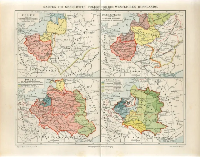 1895 RUSSIA HISTORY OF RUSSIAN EMPIRE POLAND UKRAINE LITHUANIA ...